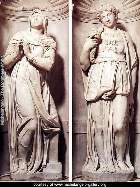 Tomb of Pope Julius II [detail] - Rachel and Leah