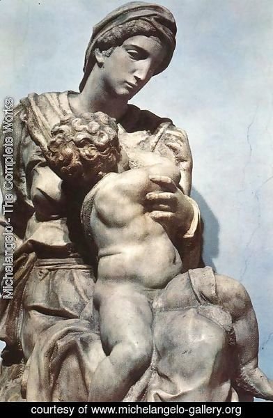 Michelangelo - Medici Madonna [detail: 1]