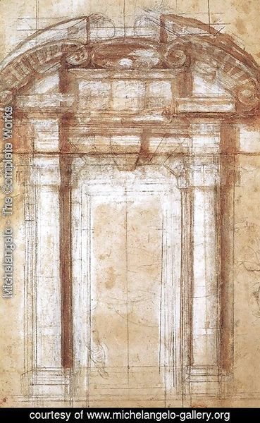Michelangelo - Study for the Porta Pia