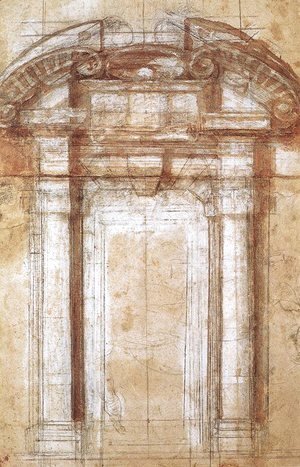 Michelangelo - Study for the Porta Pia