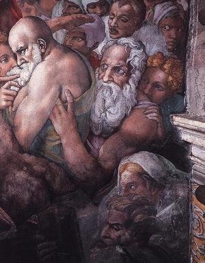Michelangelo - Last Judgment (detail) 13