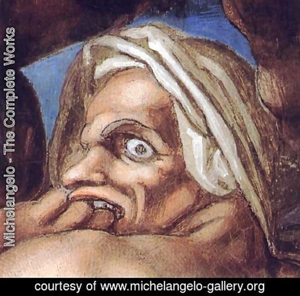 Michelangelo - Last Judgment (detail) 17