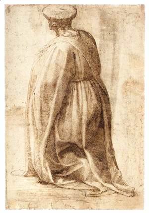 Michelangelo - Kneeling Man (verso)
