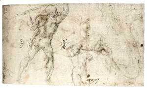 Michelangelo - Figure Studies (verso)