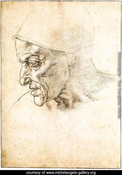 Study for the Head of the Cumeaen Sibyl (recto)