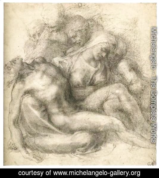 Michelangelo - The Lamentation of Christ (recto)
