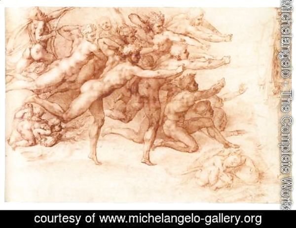 Michelangelo - Archers Shooting at a Herm (recto)