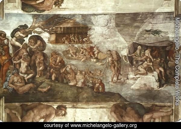 Sistine Chapel Ceiling The Flood