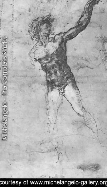 Male Nude  Study For The Battle Of Cascina