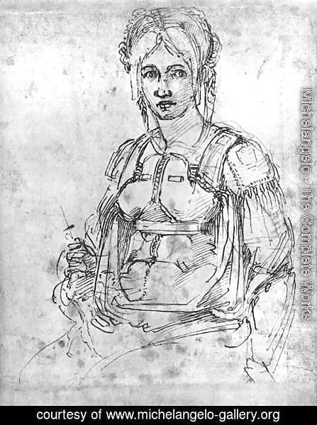 Michelangelo - Portrait of Vittoria Colonna 1540s