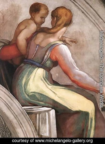 Michelangelo - Achim - Eliud (detail-2) 1511-12
