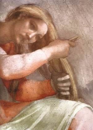 Michelangelo - Amminadab (detail-2) 1511-12