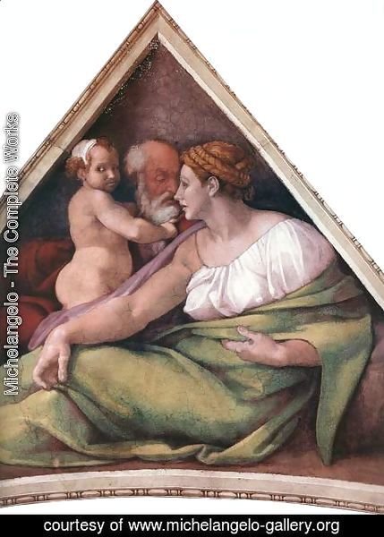 Michelangelo - Ancestors of Christ- figures (4)  1510