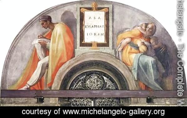 Michelangelo - Asa - Jehoshaphat - Joram 1511-12