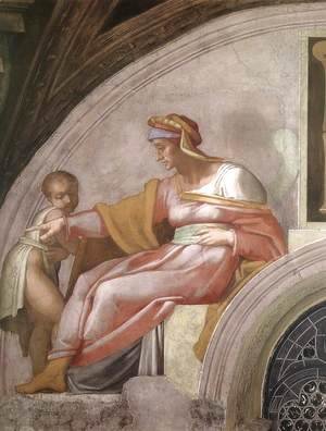 Michelangelo - Azor - Zadok (detail-1) 1511-12