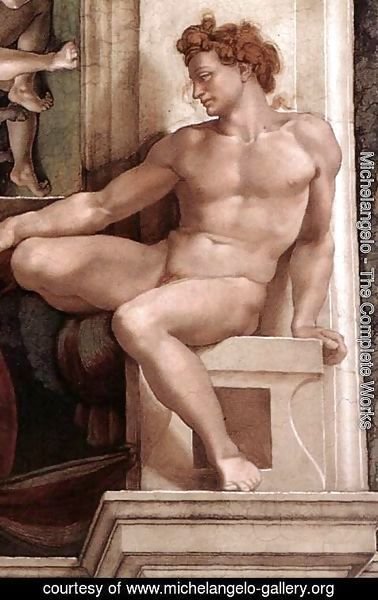 Michelangelo - Ignudo -5  1509