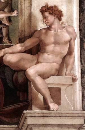 Michelangelo - Ignudo -5  1509