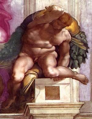 Michelangelo - Ignudo -5  1511