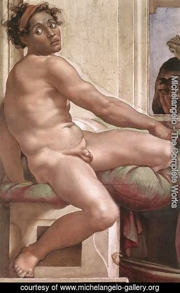 Michelangelo - Ignudo -6  1509