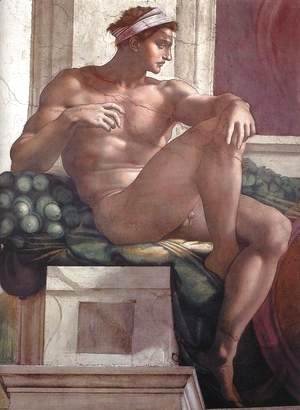 Michelangelo - Ignudo -6  1511
