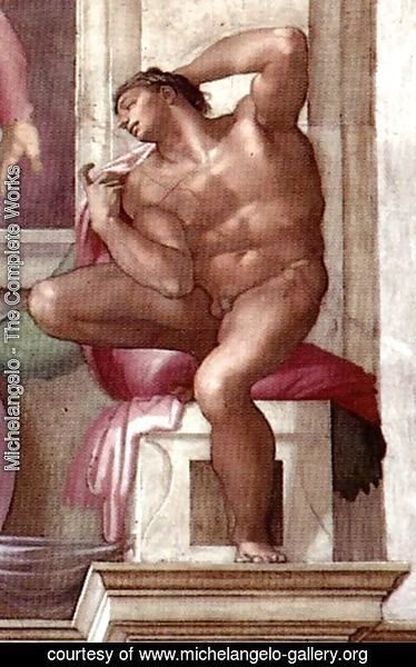 Michelangelo - Ignudo -8  1511