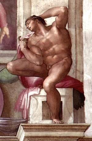 Michelangelo - Ignudo -8  1511