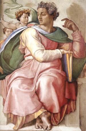 Michelangelo - Isaiah (detail-1) 1509