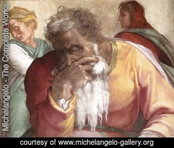 Michelangelo - Jeremiah (detail-1) 1511