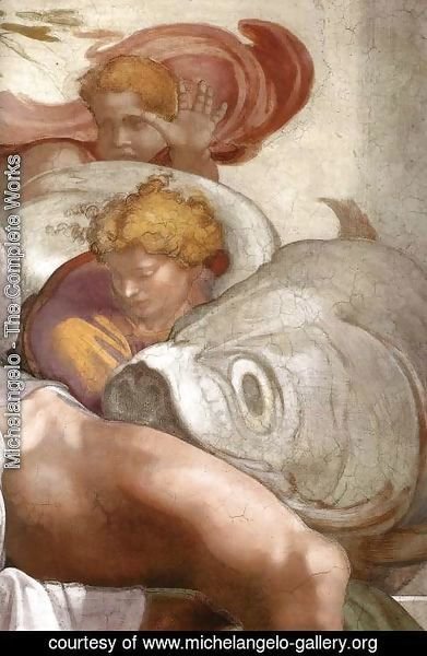 Michelangelo - Jonah (detail-3) 1511