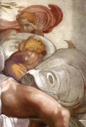 Michelangelo - Jonah (detail-3) 1511