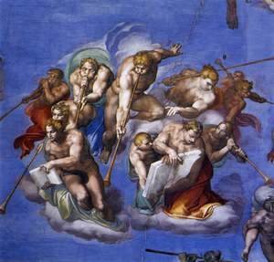 Michelangelo - Last Judgment (detail-5) 1537-41