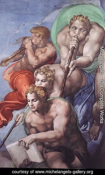 Michelangelo - Last Judgment (detail-6) 1537-41