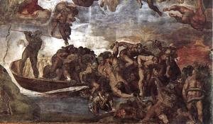 Michelangelo - Last Judgment (detail-7) 1537-41