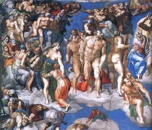 Michelangelo - Last Judgment (detail-11) 1537-41