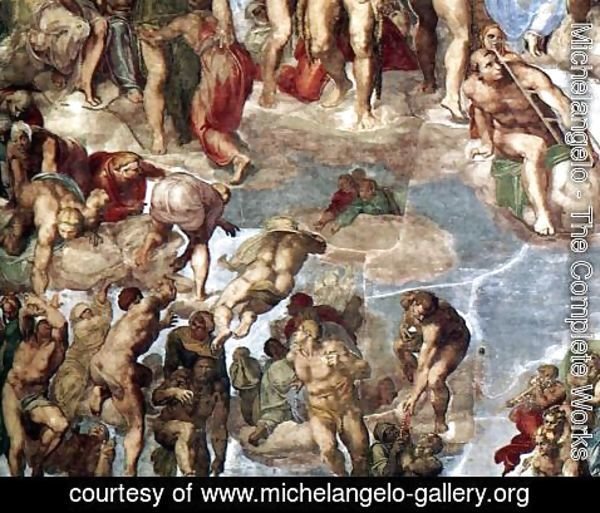 Michelangelo - Last Judgment (detail-13) 1537-41
