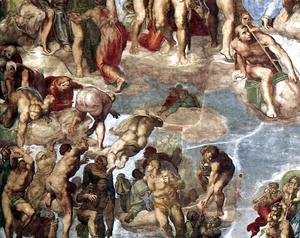 Michelangelo - Last Judgment (detail-13) 1537-41