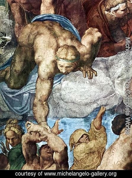 Michelangelo - Last Judgment (detail-14) 1537-41