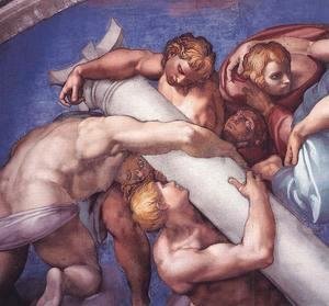 Michelangelo - Last Judgment (detail-18) 1537-41