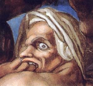 Michelangelo - Last Judgment (detail-29) 1537-41