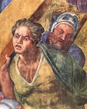 Michelangelo - Martyrdom of St Peter (detail-3) 1546-50