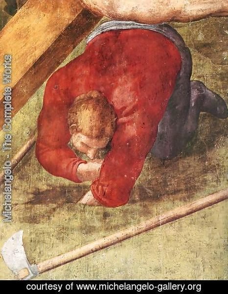 Michelangelo - Martyrdom of St Peter (detail-4) 1546-50
