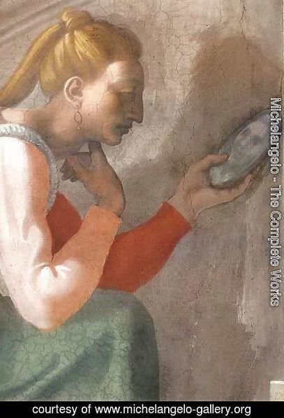 Michelangelo - Nahshon (detail-1) 1511-12