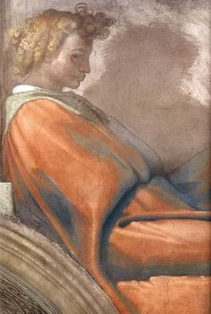 Michelangelo - Nahshon (detail-2) 1511-12
