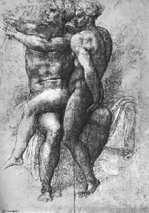 Michelangelo - Nude Study 1510-11