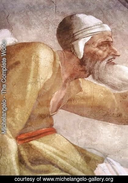 Michelangelo - Salmon - Boaz - Obed (detail-2) 1511-12