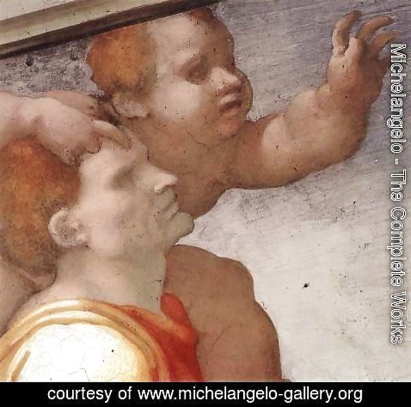 Michelangelo - The Brazen Serpent (detail-2) 1511