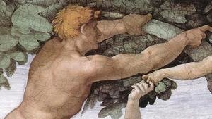 Michelangelo - The Fall and Expulsion from Garden of Eden (detail-3) 1509-10