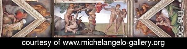 Michelangelo - The fourth bay of the ceiling 1508-12