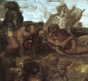 Michelangelo - Last Judgement (detail of the Resurrection of the Dead) 1536-41