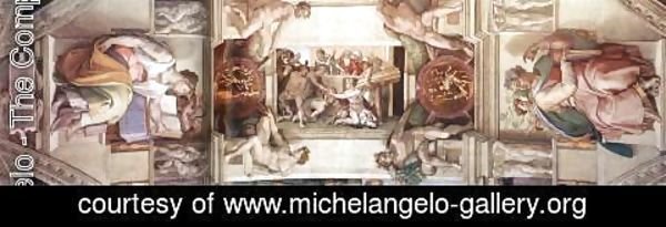 Michelangelo - The seventh bay of the ceiling 1508-12